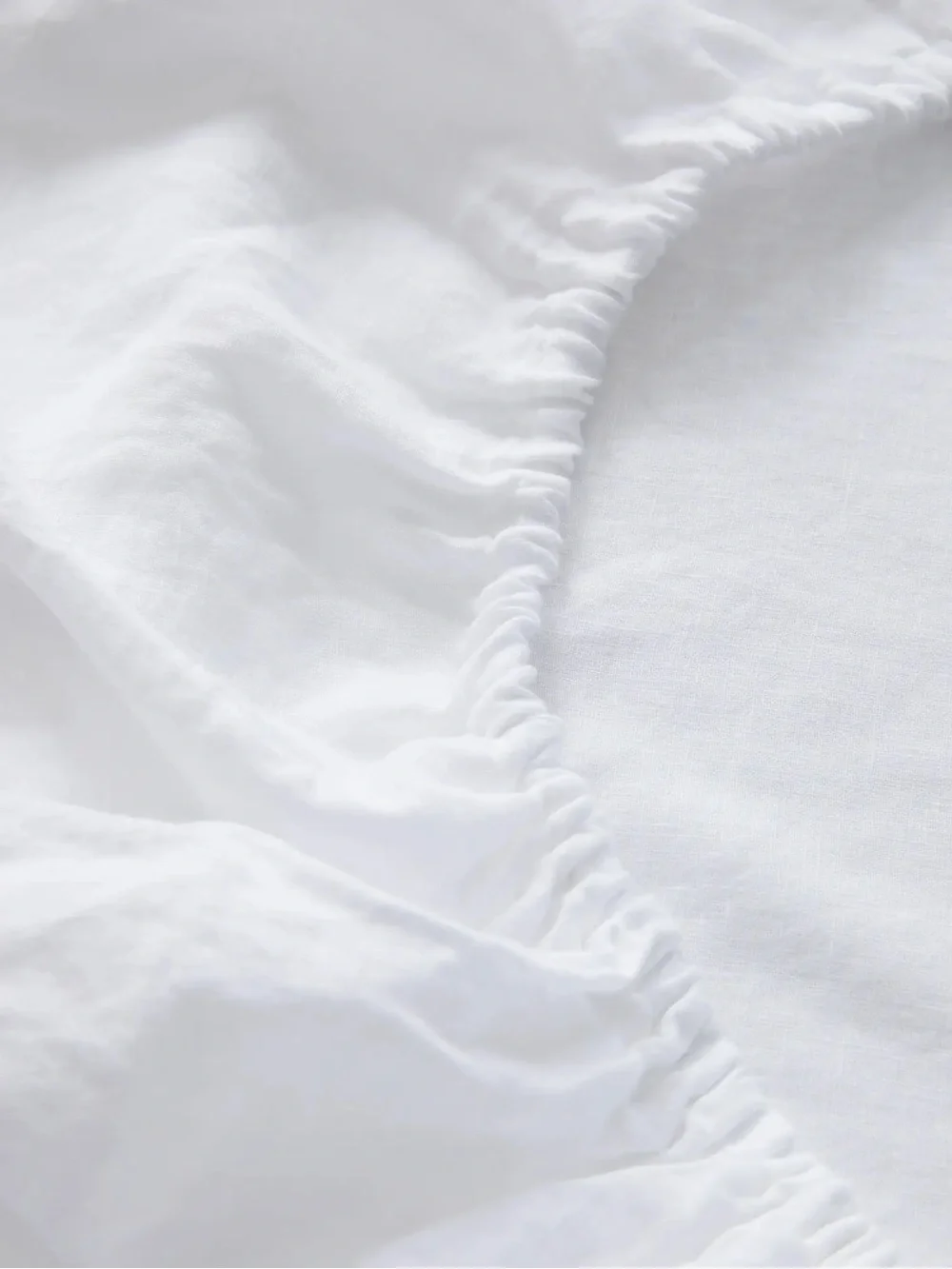 New Quince European Linen Sheet Set for King - White MSRP $214